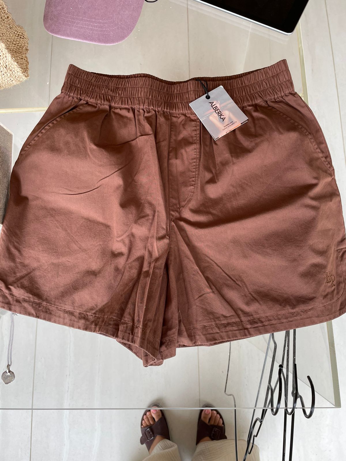 Ena pelle brown shorts