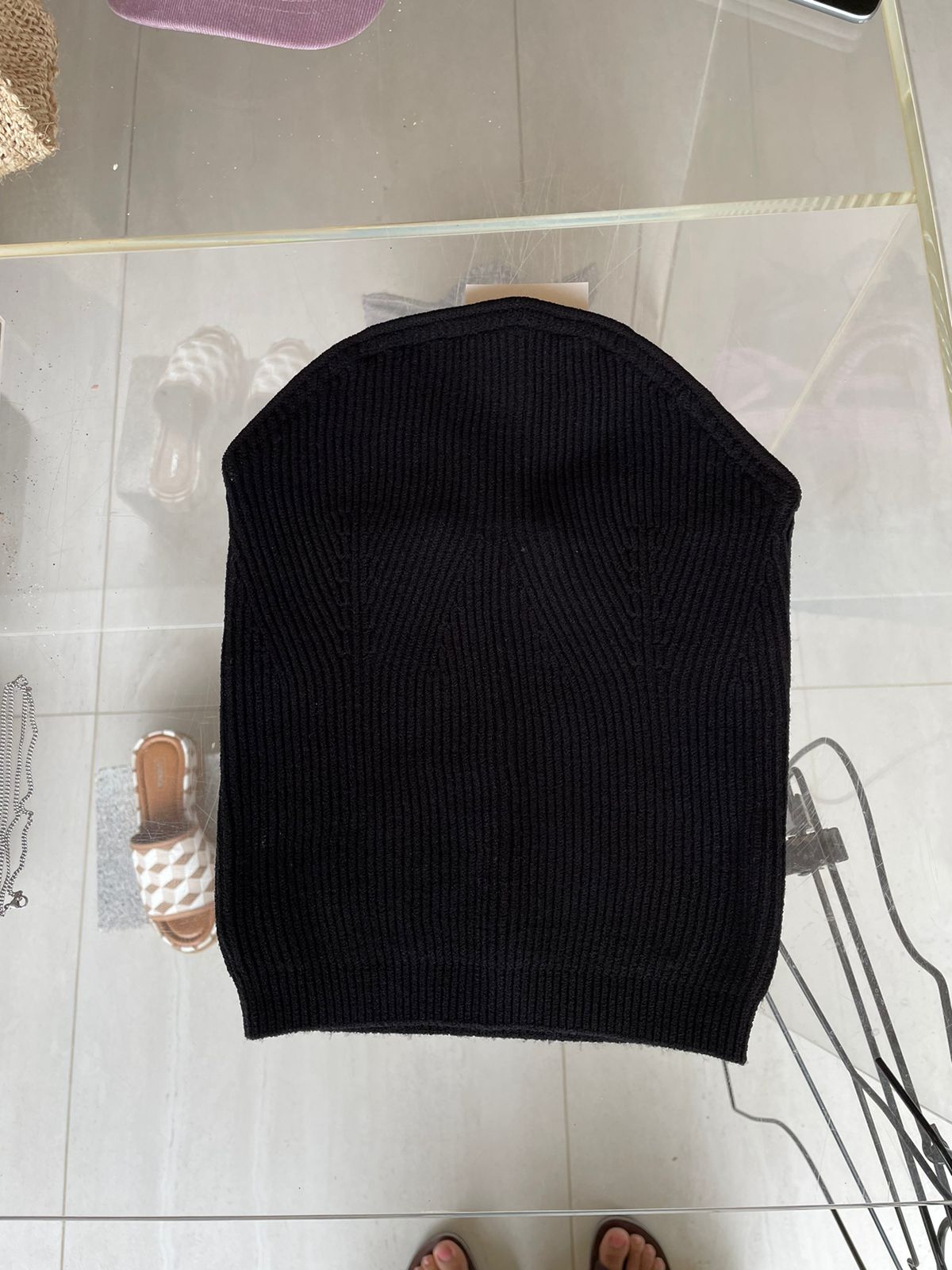 Ena pelle black crop top