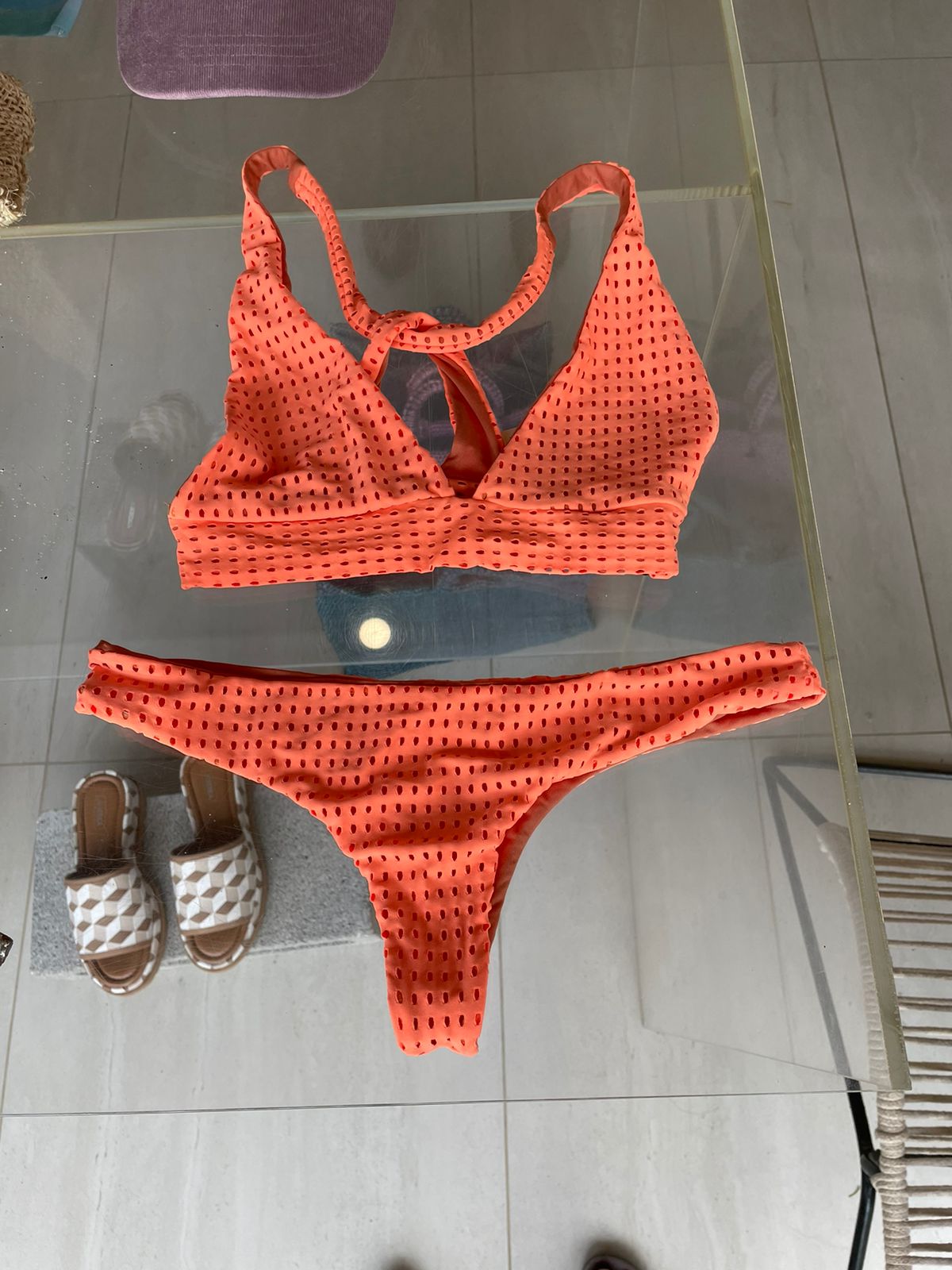 Orange bikini set