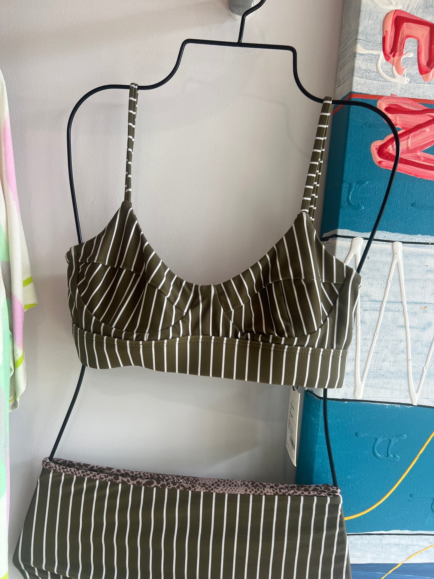 Paisley top - Hinahina (stripes)