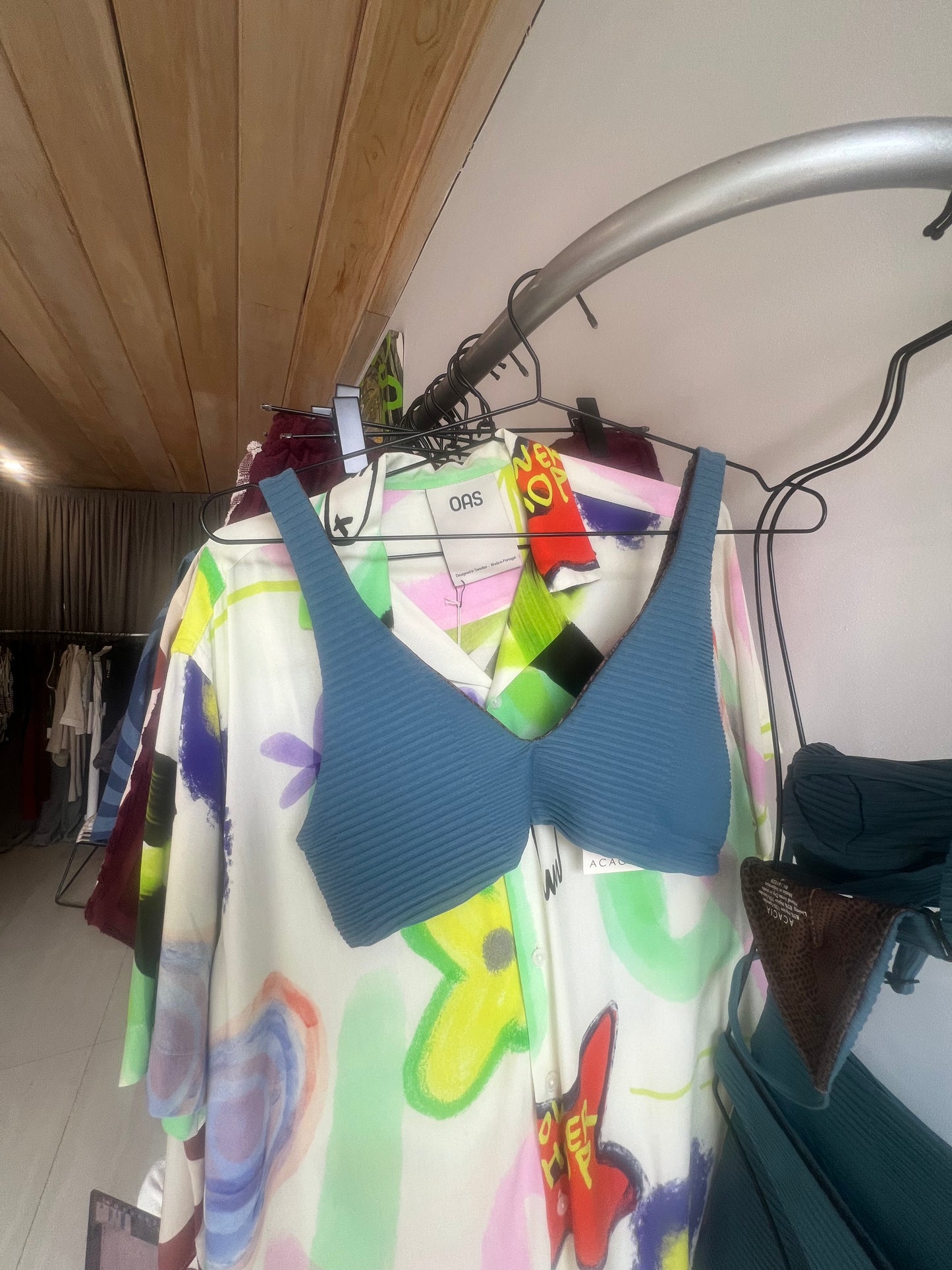 Maggie top - Horizon (blue rib)