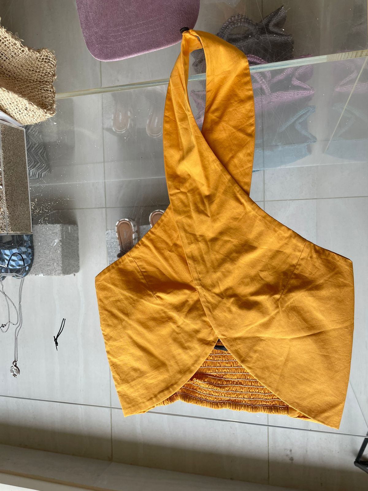 S/W/F Orange crop top & pant