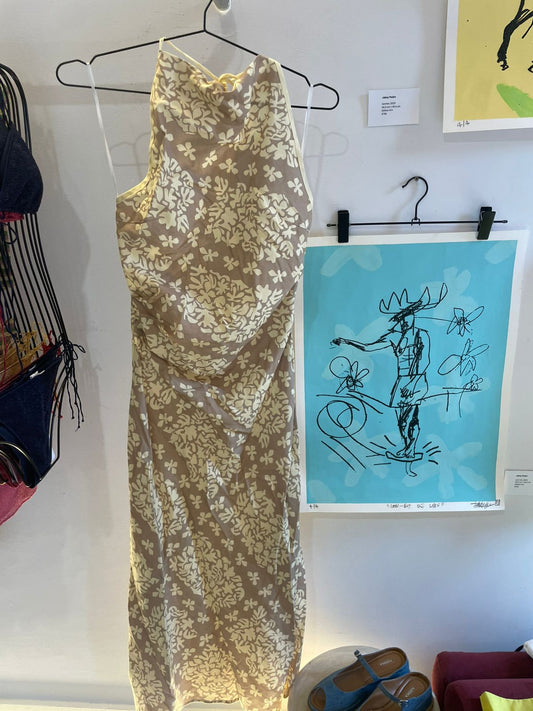 Mon renn floral midi dress