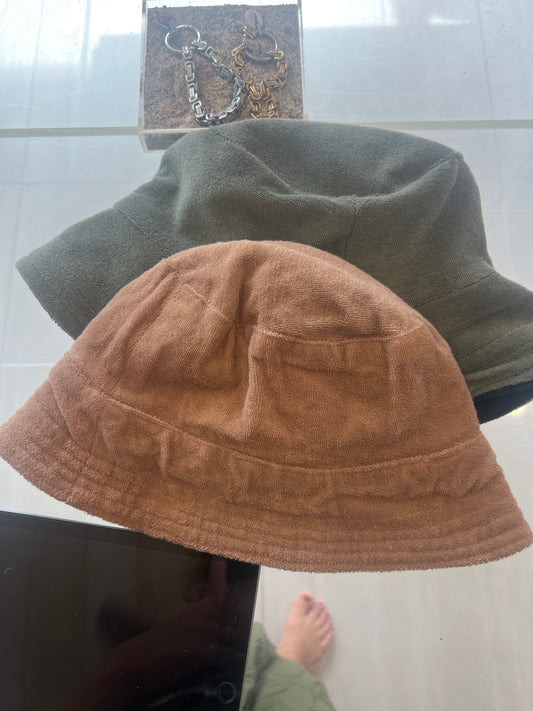 Terry bucket hats
