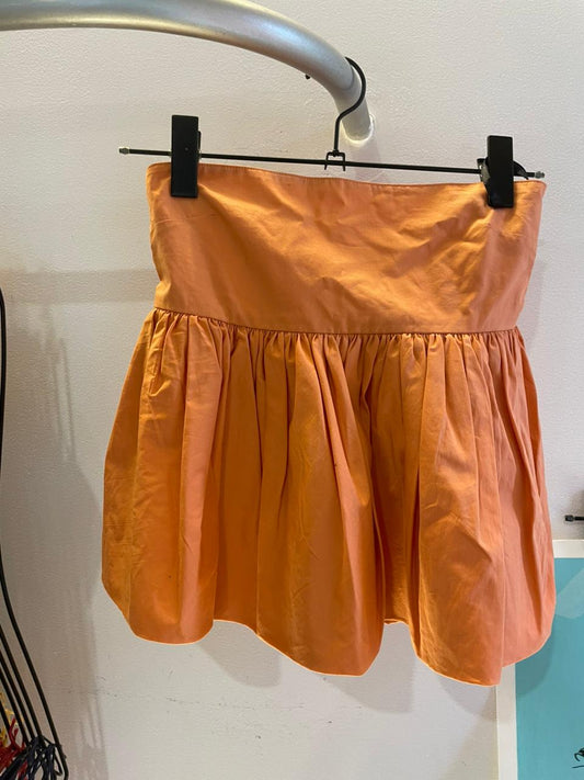 S/W/F strapless puff top