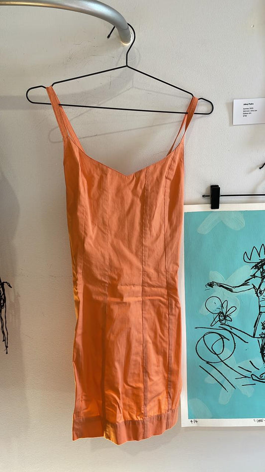S/W/F orange mini dress