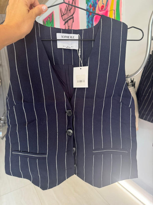 Sophie rue navy pin stripe set