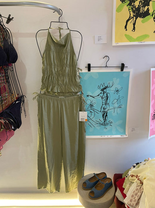 Nia green pant & top