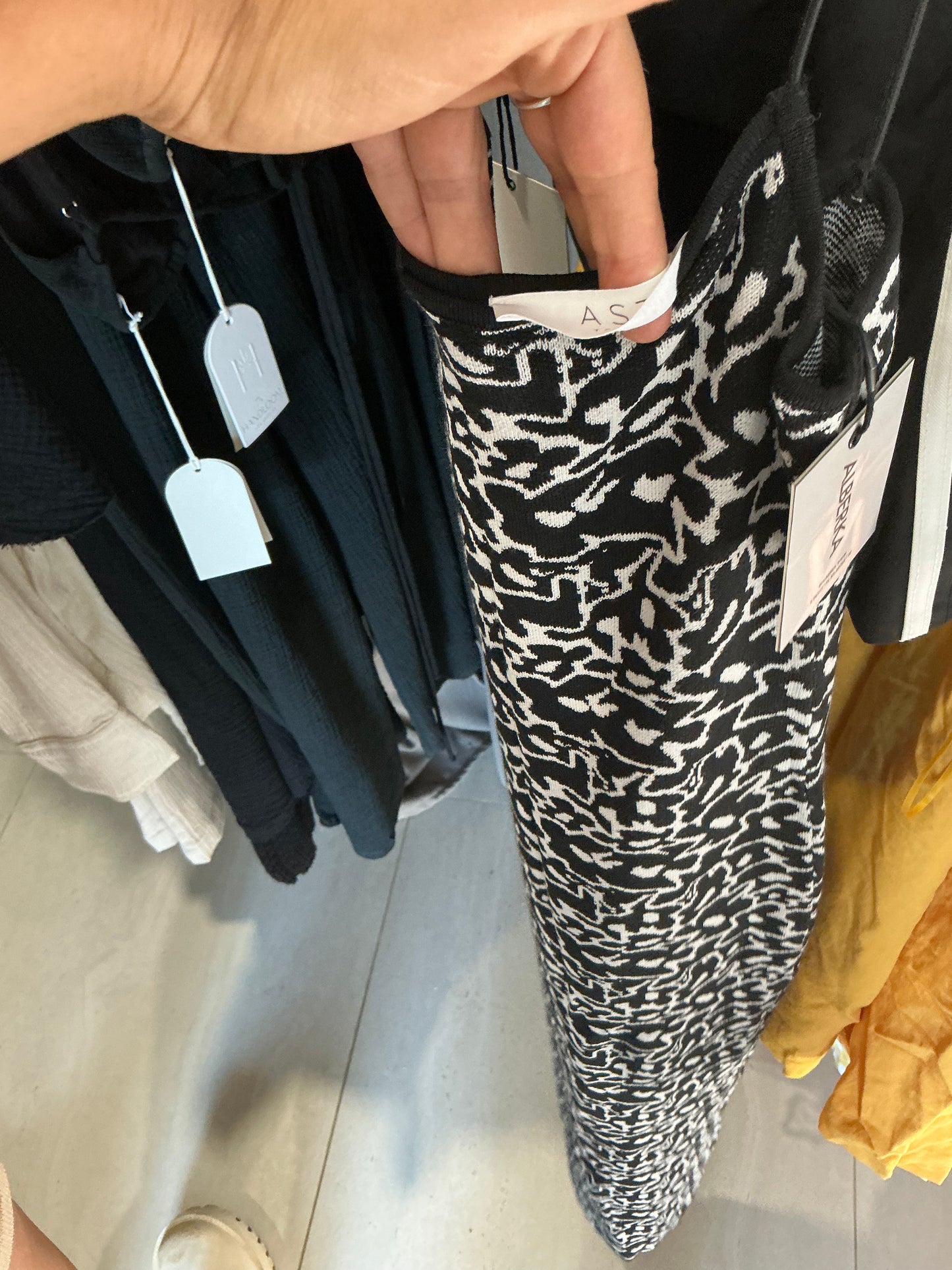 Astr flower knit dress